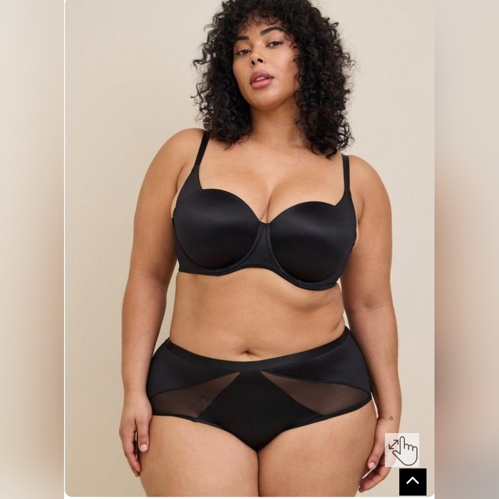 Torrid Shine Microfiber Mid Rise Brief Panty NWT 5x